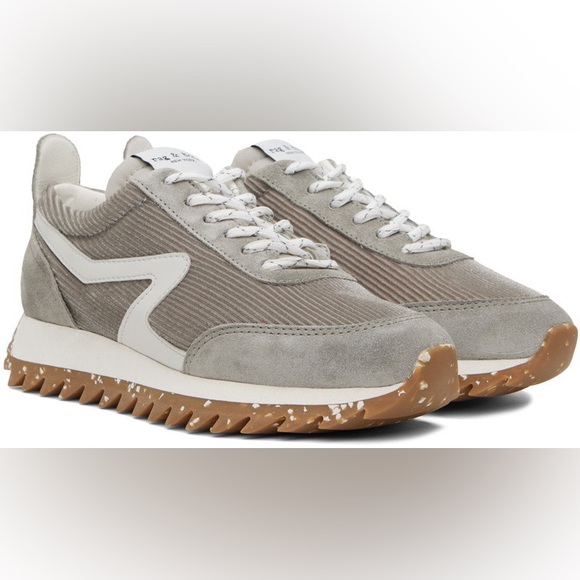 rag & bone Shoes - RAG & BONE GRAY RETRO RUNNING SNEAKER 70’s STYLE RUNNERS CORDUROY Womens 40/ 10